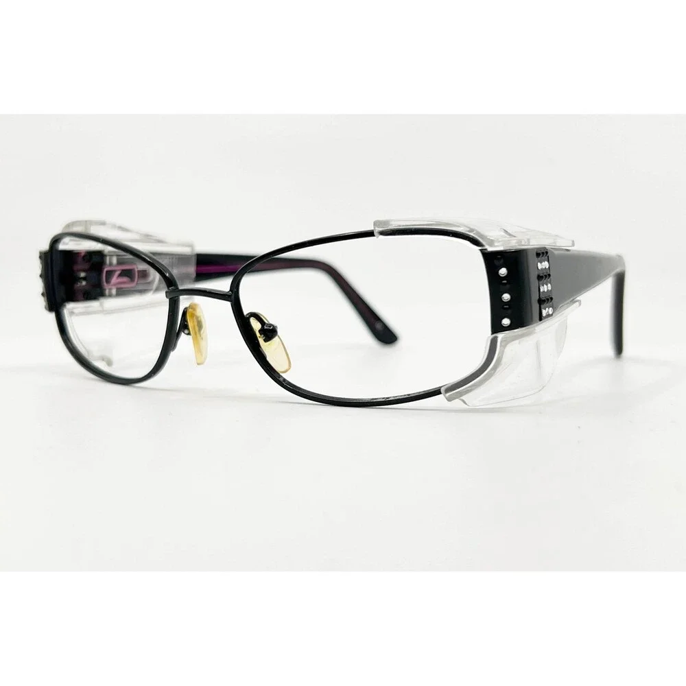 On-Guard OG611 Safety Glasses Women Black Crystal Accents Side Shields 130